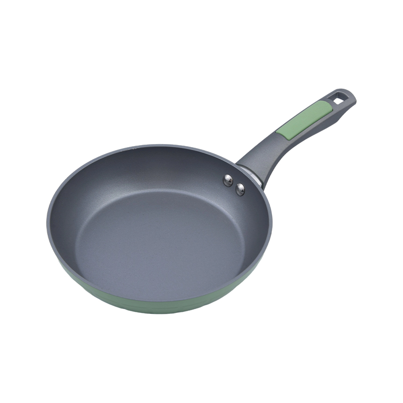 Aluminium composuerunt Fry Pan cum Murus Magnus Textured