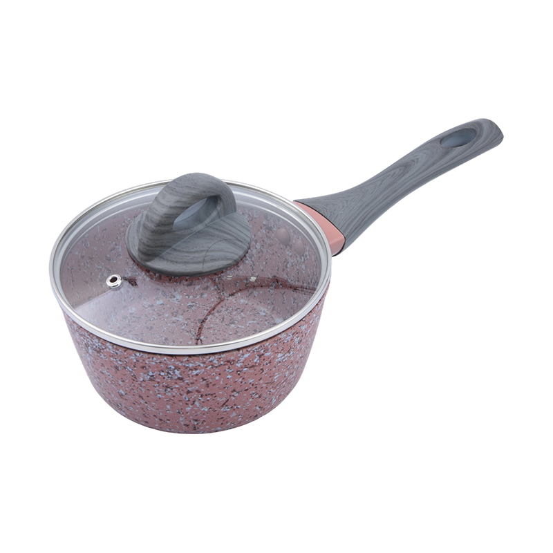 Aluminium condimentum Pan cum Pink Granite composuerunt