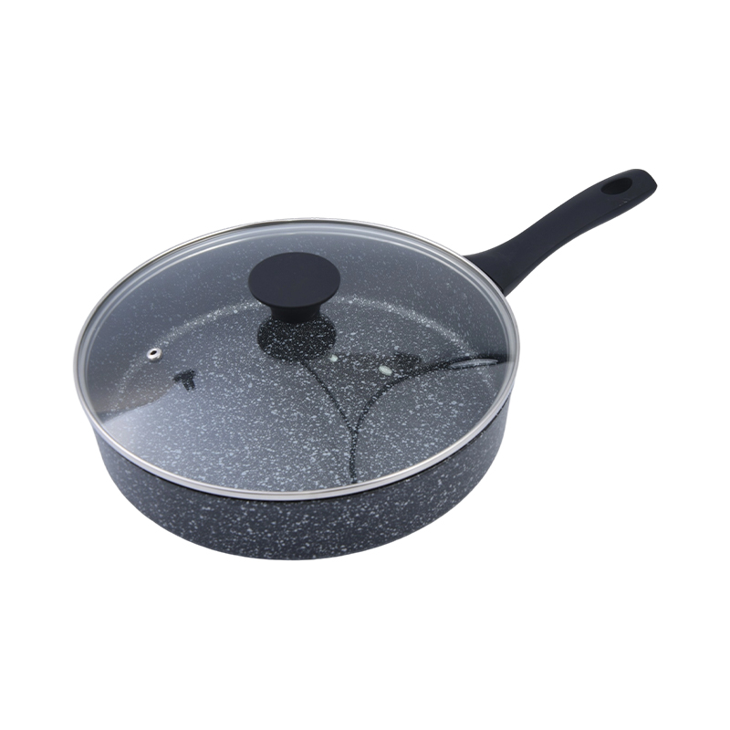 Aluminium composuerunt recta figura Fry Pan cum Lid