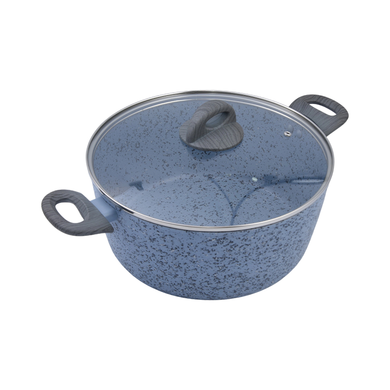Die Caster Aluminium Casserole Cremam Ceramic
