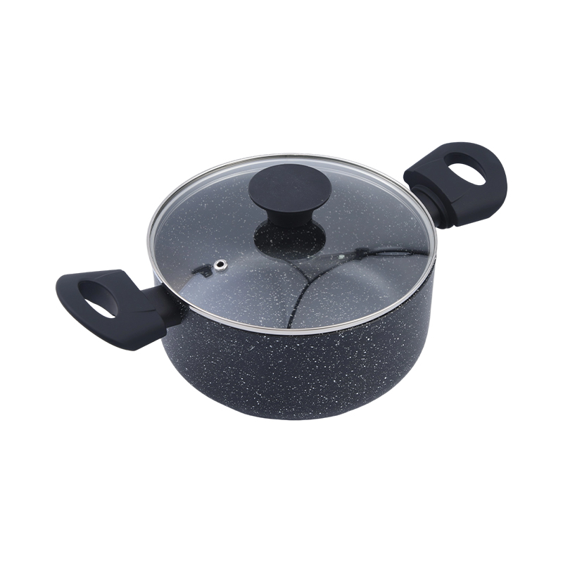 Pressa Aluminium Casserole Black Marble