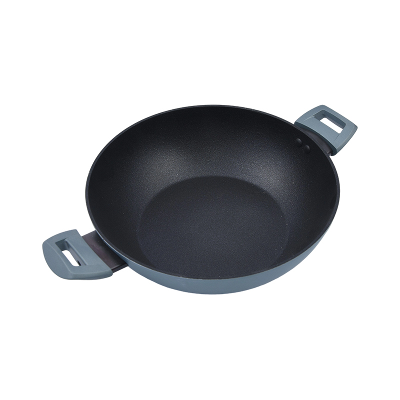 Aluminium fictum Wok Duplex Latus Handles