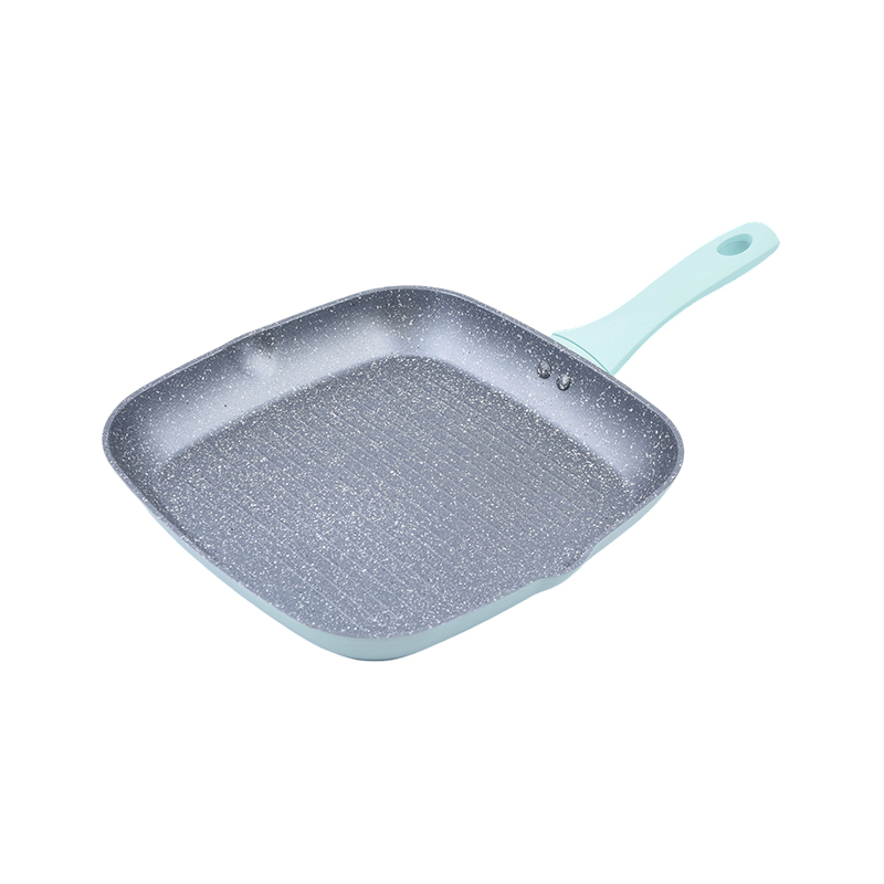 Aluminium Grill Pan composuerunt cum Marmore Gray